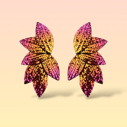 Boucles d'oreilles en cuir Dahlia XL