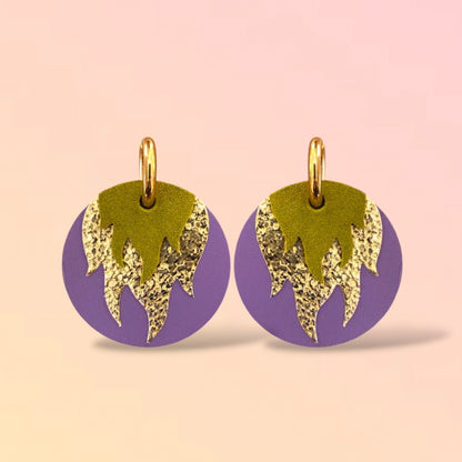 Boucles d'oreilles en cuir Chili (créoles)