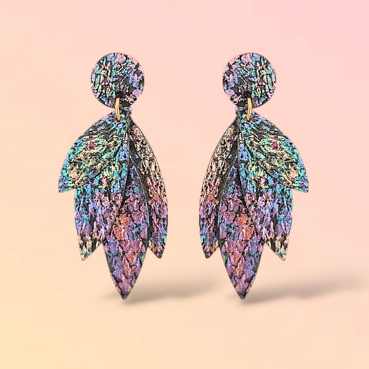 Boucles d'oreilles en cuir Pampa