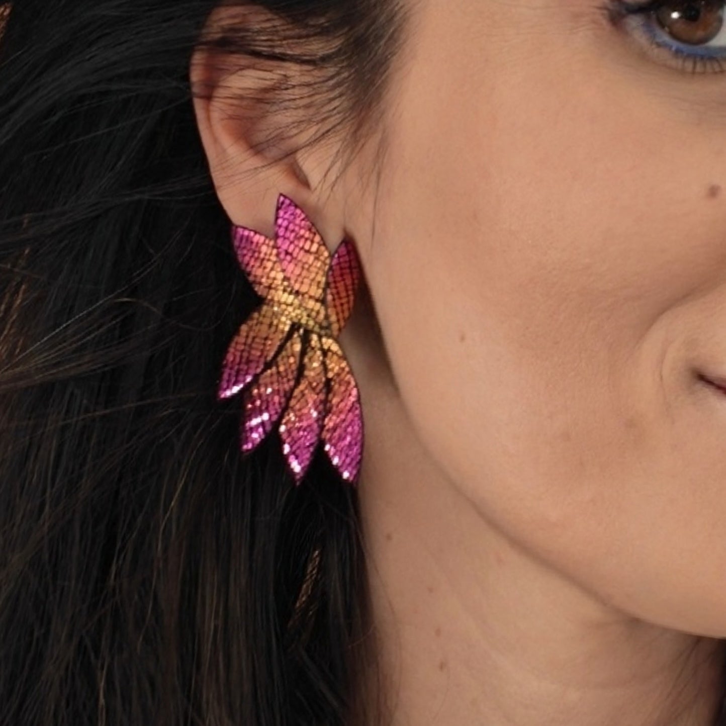 Boucles d'oreilles en cuir Palomée