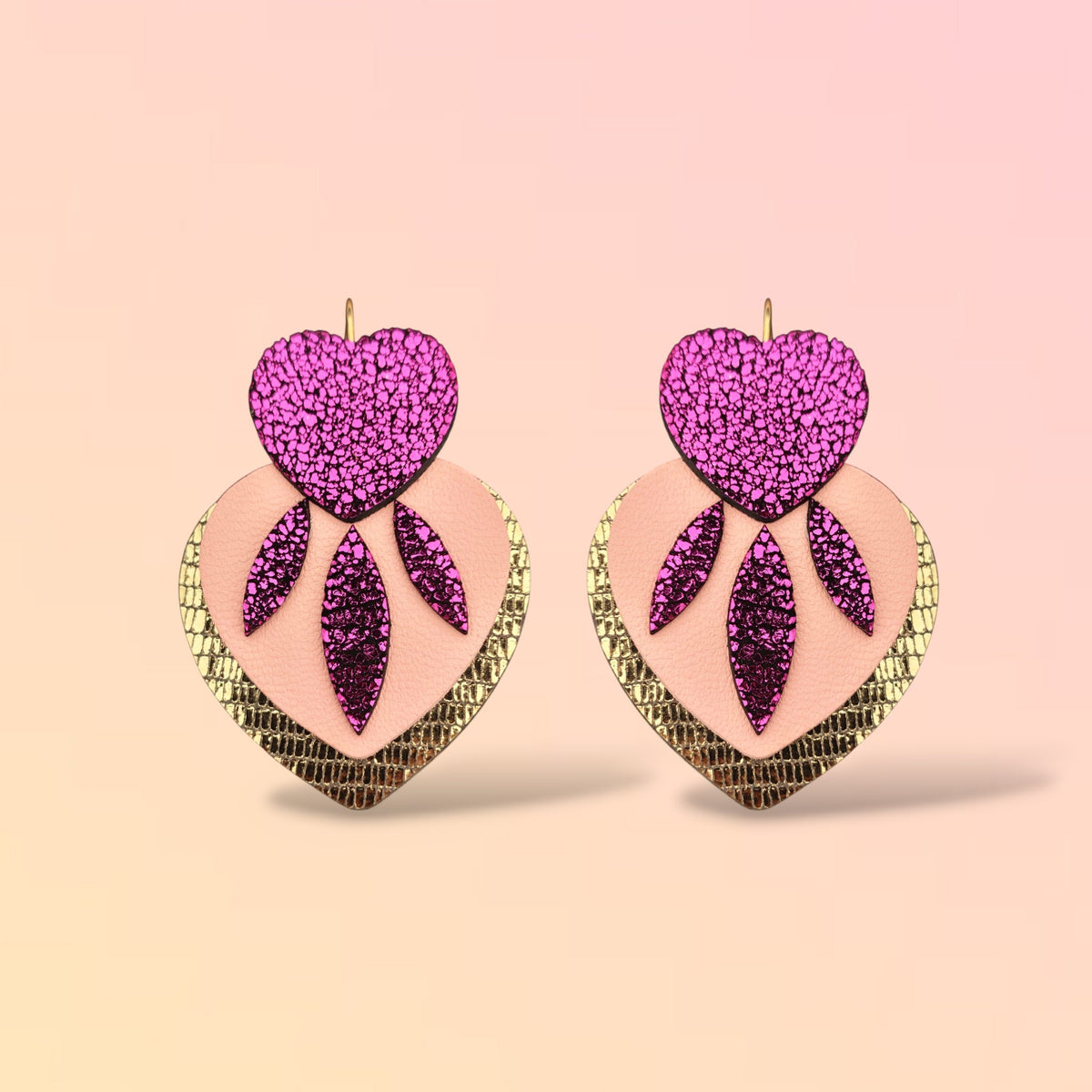 Boucles d'oreilles en cuir Valentina