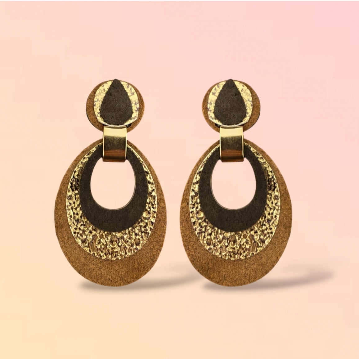 Boucles d'oreilles en cuir Mona