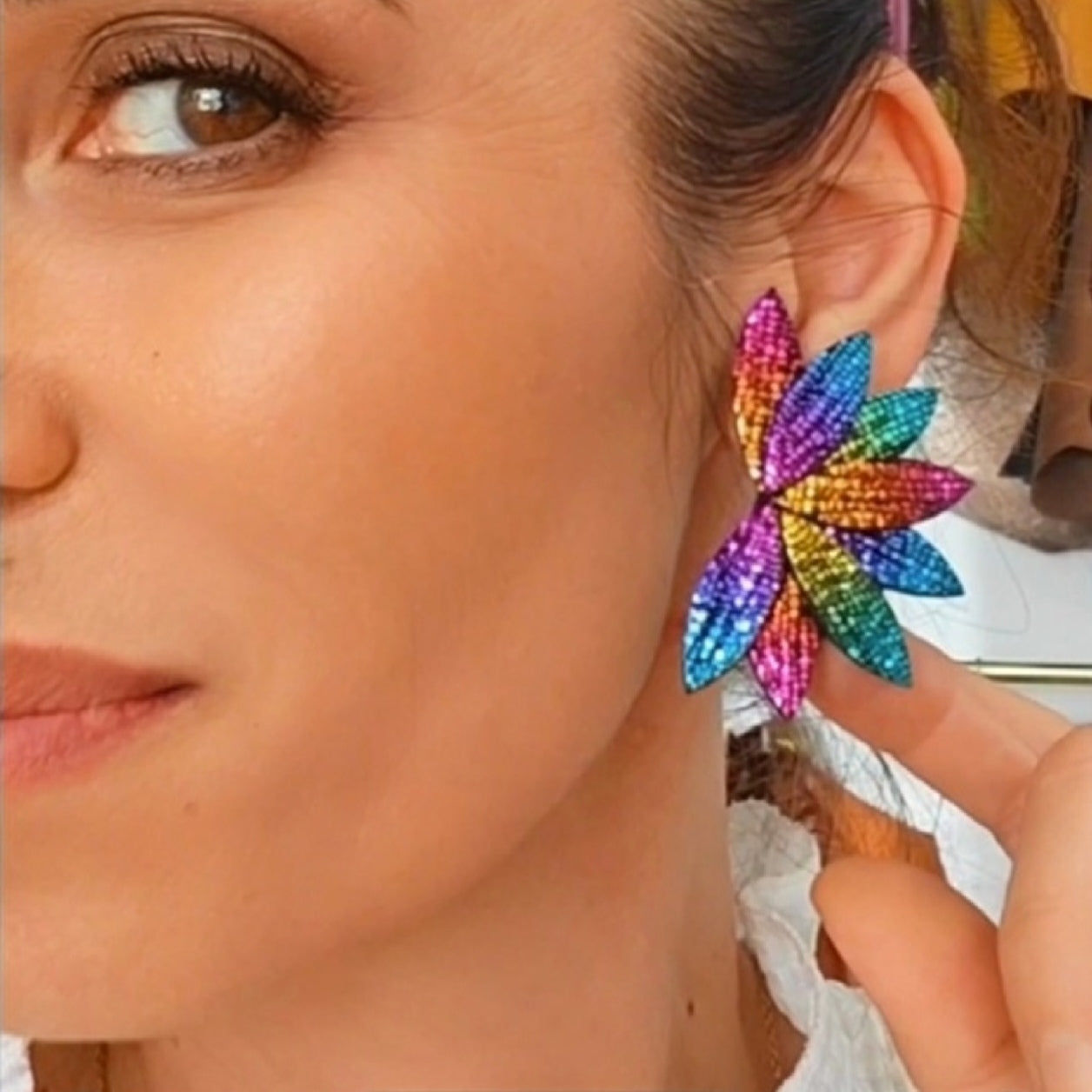 Boucles d'oreilles en cuir Margarita
