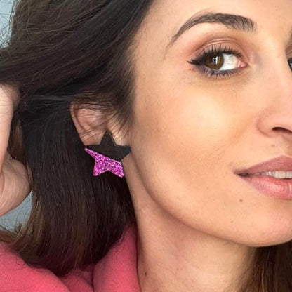 Boucles d’oreilles en cuir Wild Star