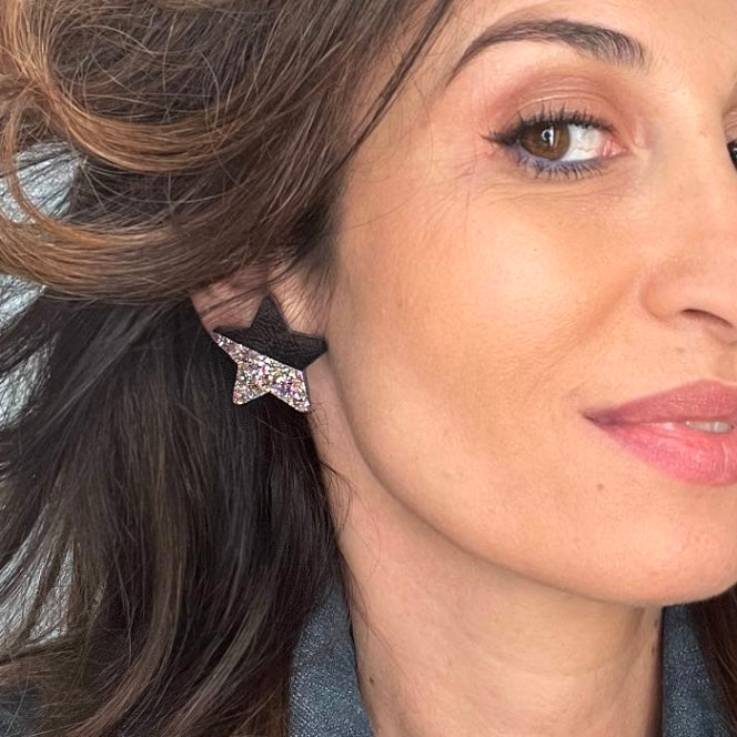 Boucles d’oreilles en cuir Wild Star